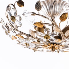 Modern Metal & Crystal Flush Mounts