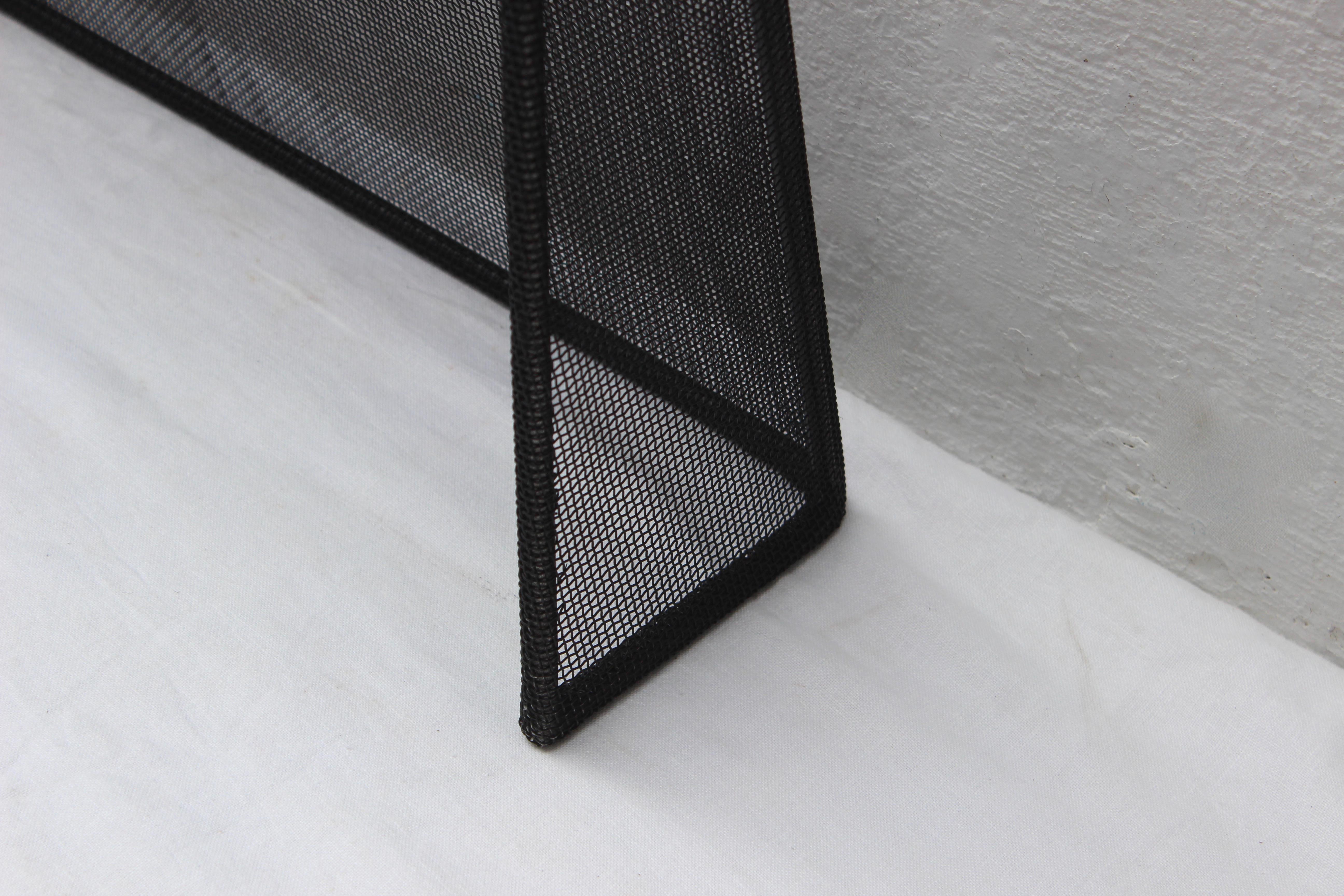 Contemporary Custom Modern Metal Fireplace Screen by JED Design