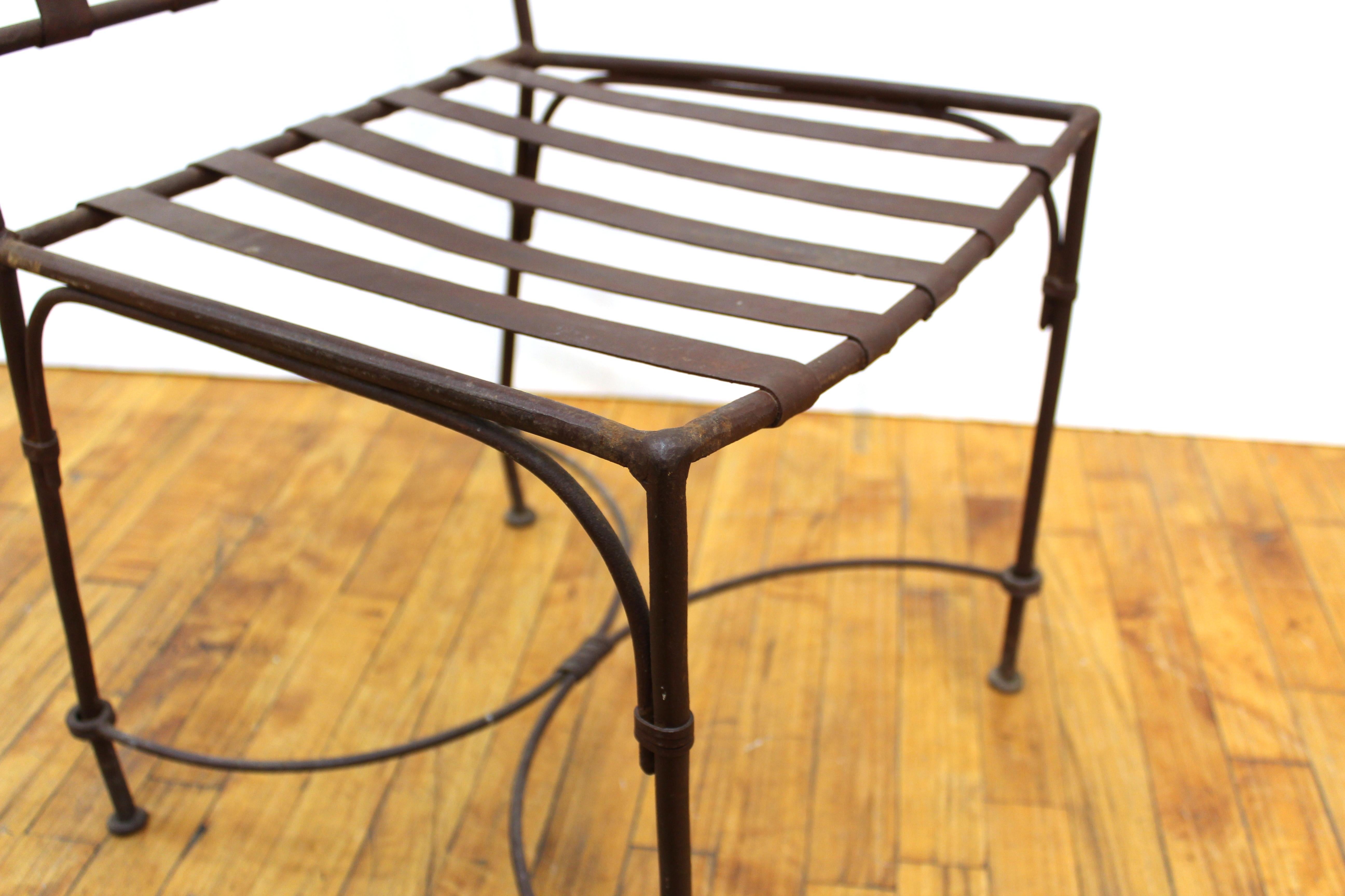 Modern Metal Patio Chairs in Style of Giacometti 5