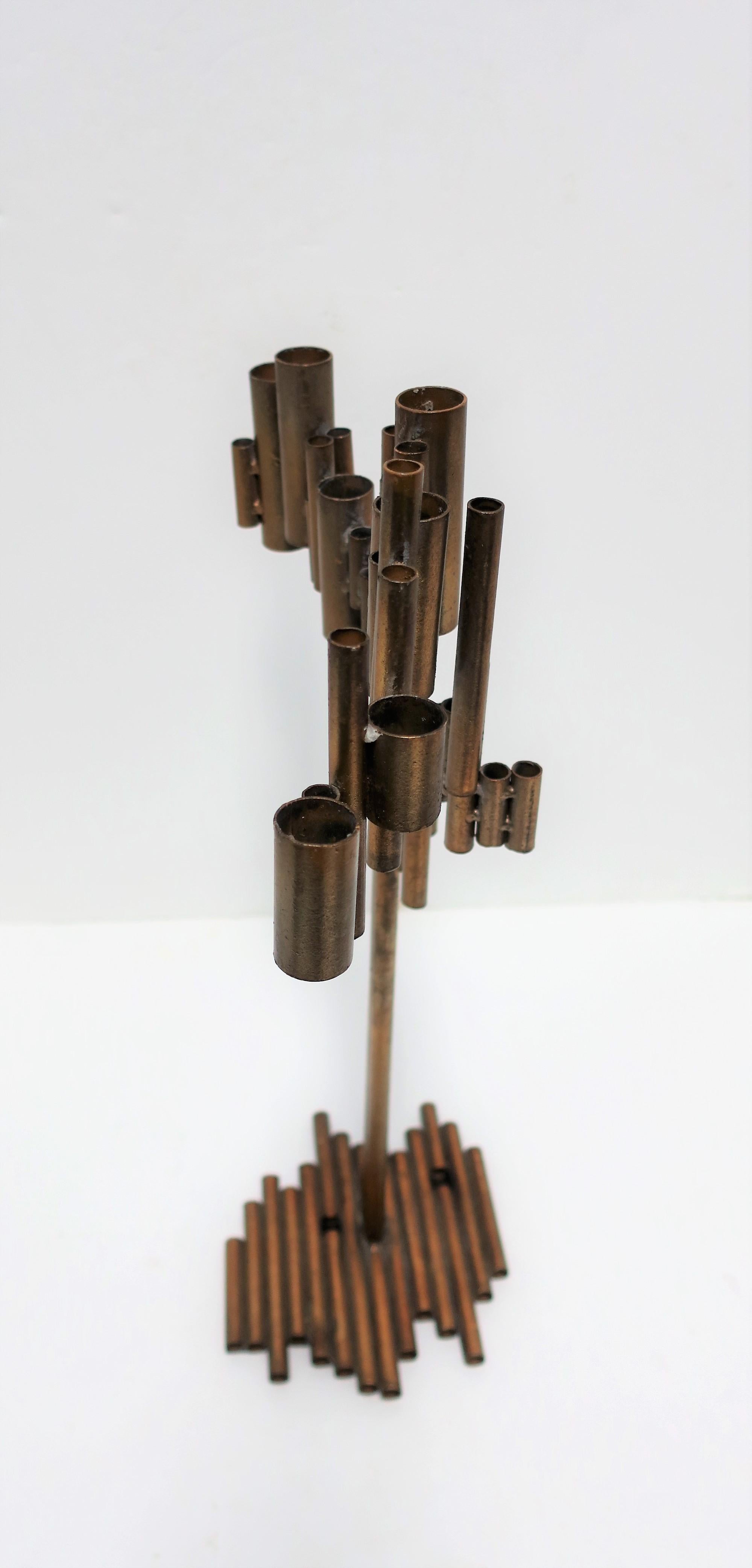 Modern Metal Candelabra Sculpture 8