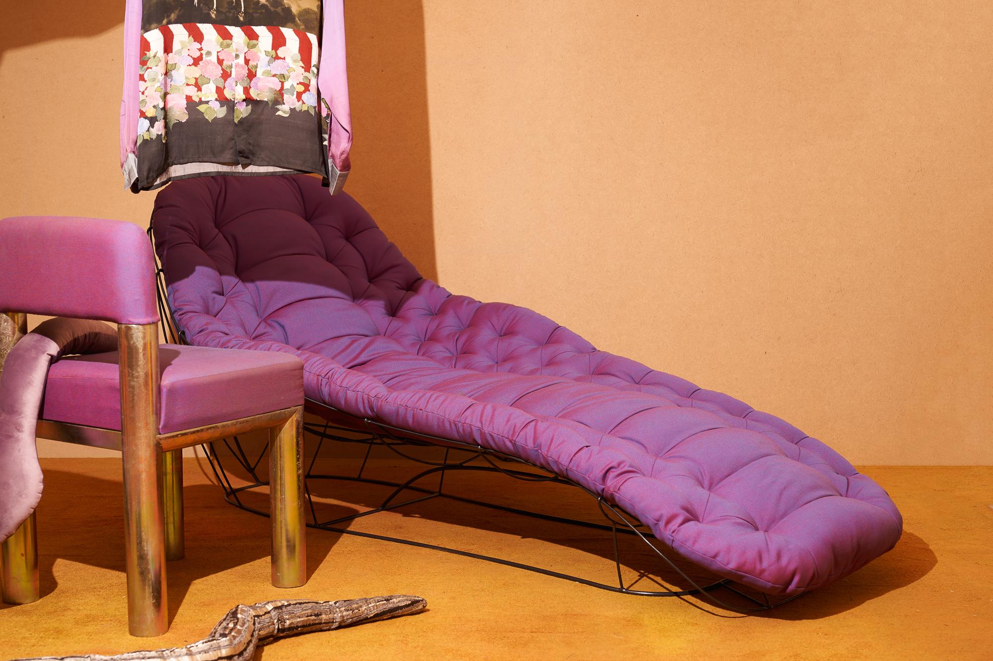 Modern Metal Serpent Lounger Daybed by Kunaal Kyhaan For Sale 2