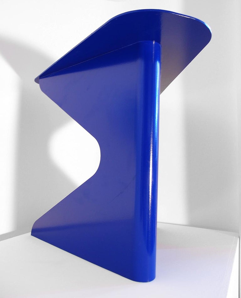 Modern Metal Stool, Stainless Steel, 'LM Stool' For Sale at 1stDibs