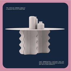 Round Coffee Table Wave Modern Metal Designer Side Table