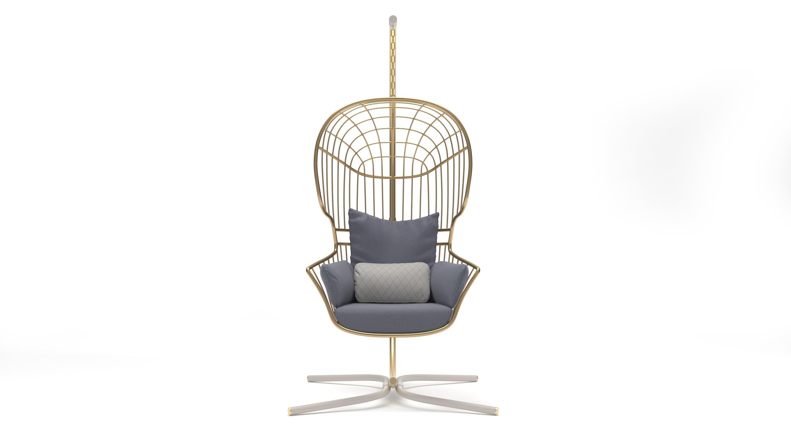 Nodo hanging armchair 

The most luxurious and sophisticated outdoor furniture piece that will assure elegance and a comfortable space to enjoy some relaxing time outdoors. Looks perfect both in indoor and outdoor projects.

The whole design of