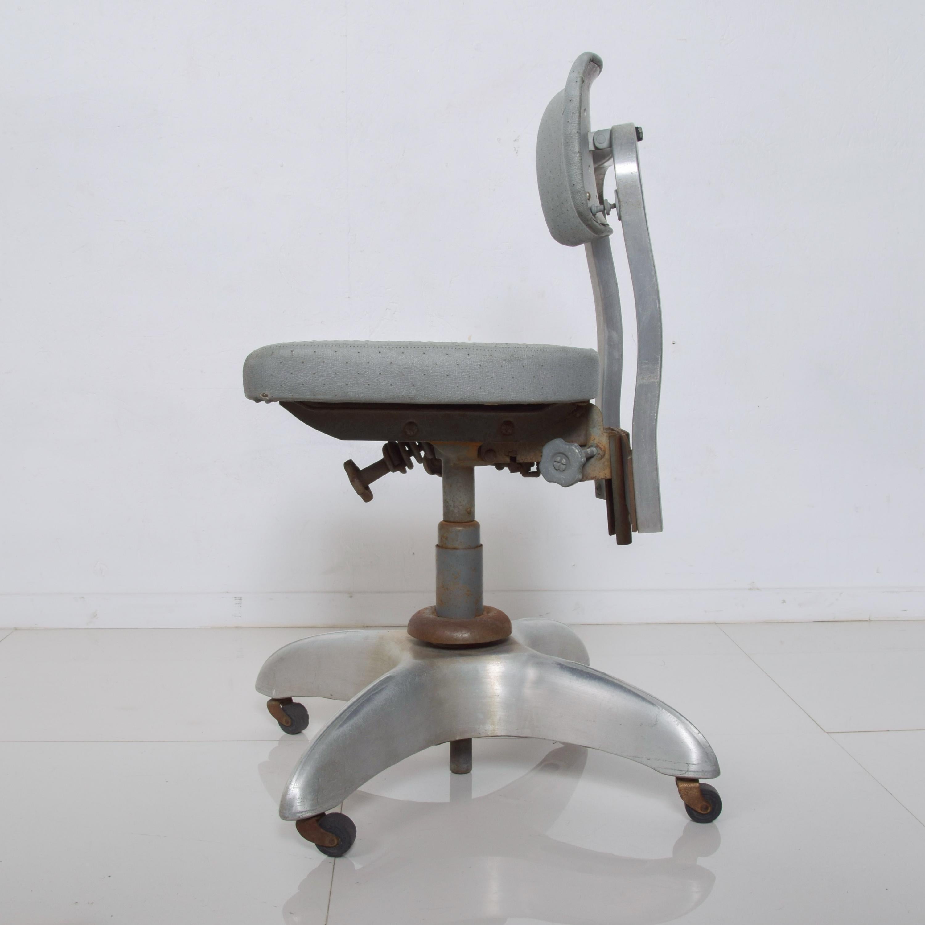 silver desk chair