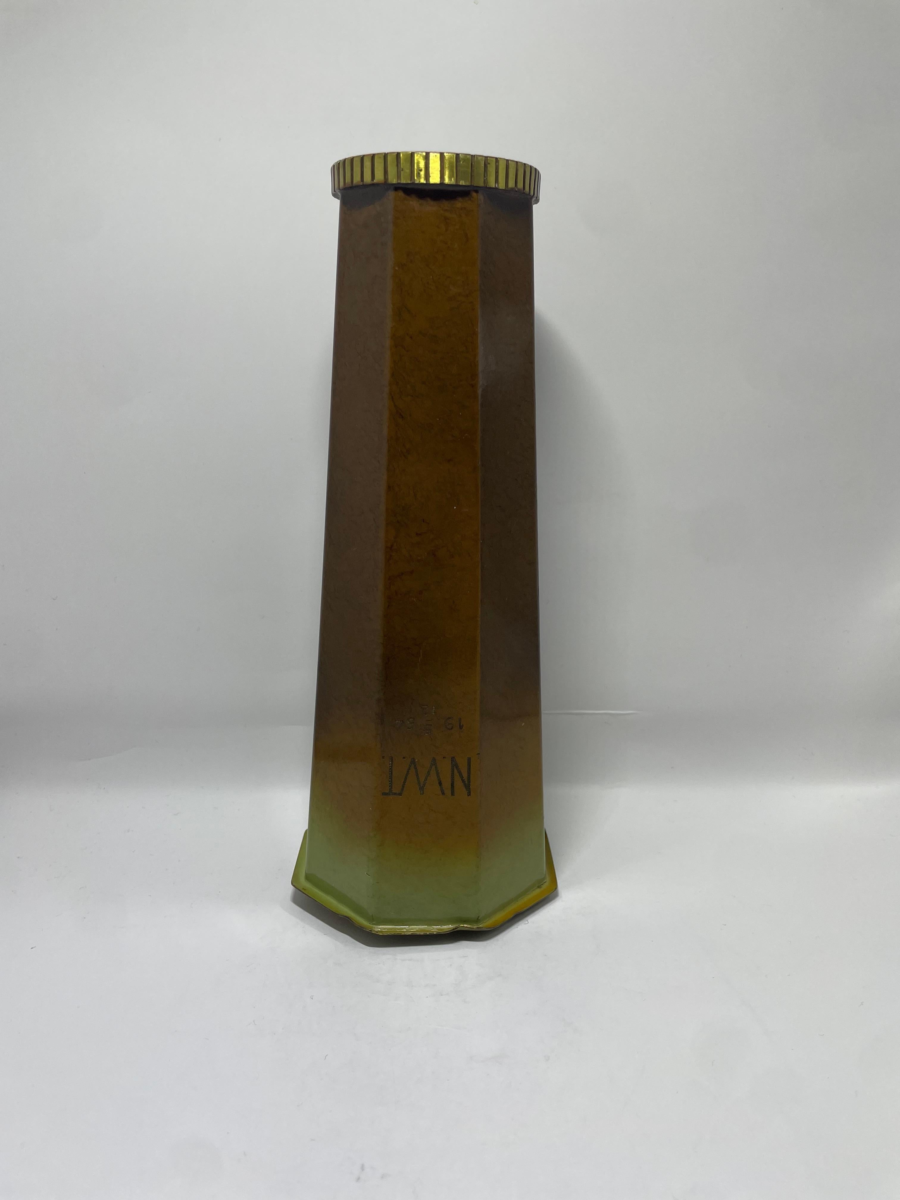 Schwedische modernistische Bronzevase von Metallkonst, 1940er Jahre im Zustand „Relativ gut“ im Angebot in Stockholm, SE