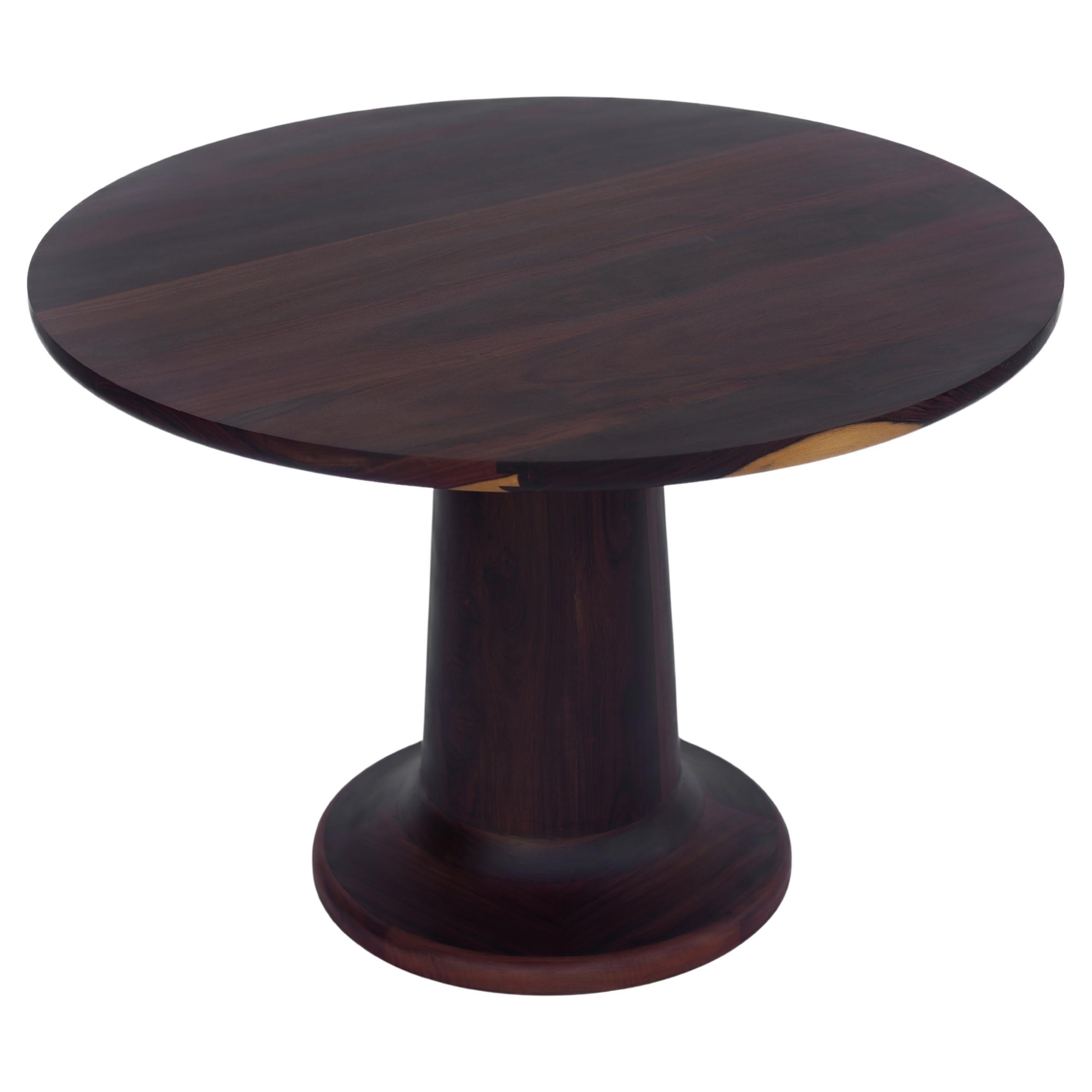 Modern Mexican Ebony Round Dining Table
