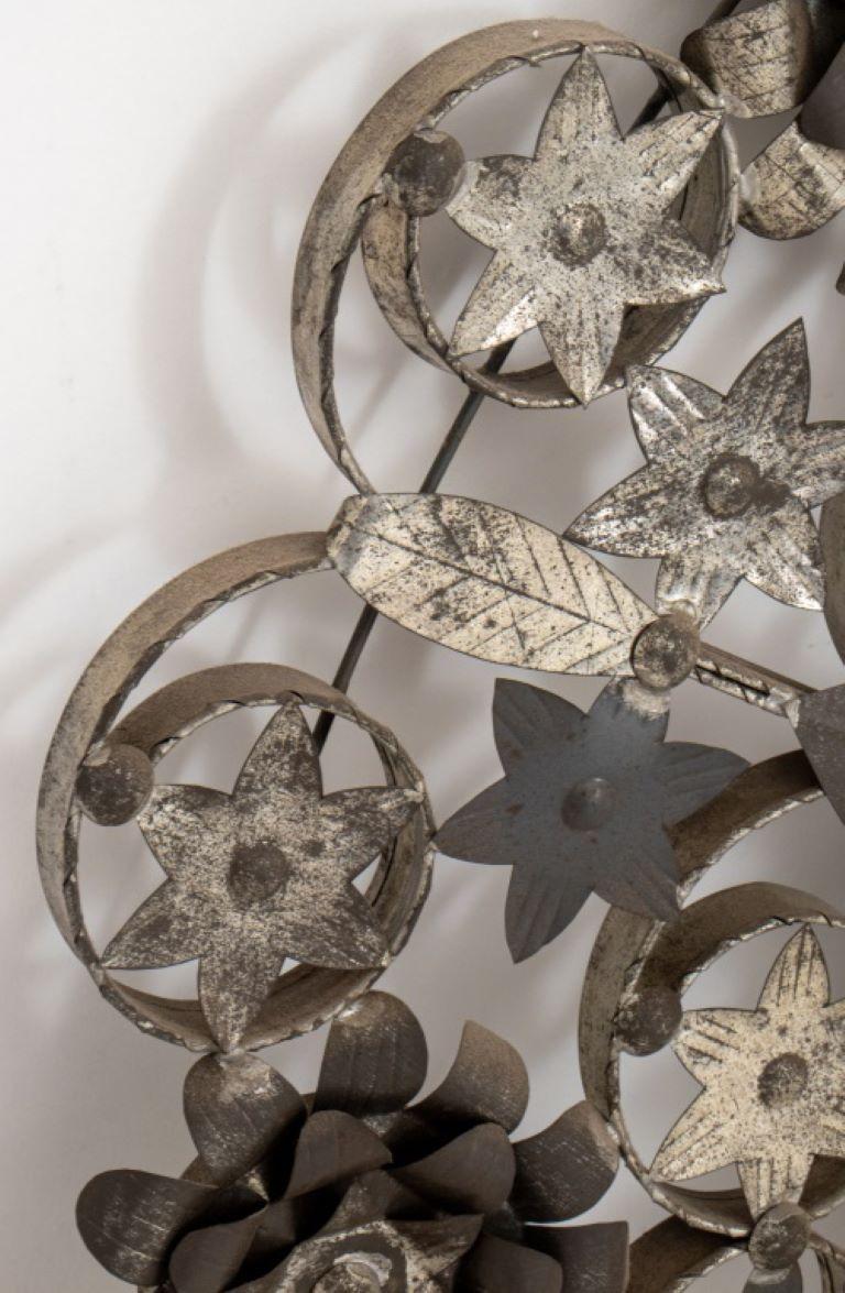 Modern Mexican Floral Design Tin Mirror 3