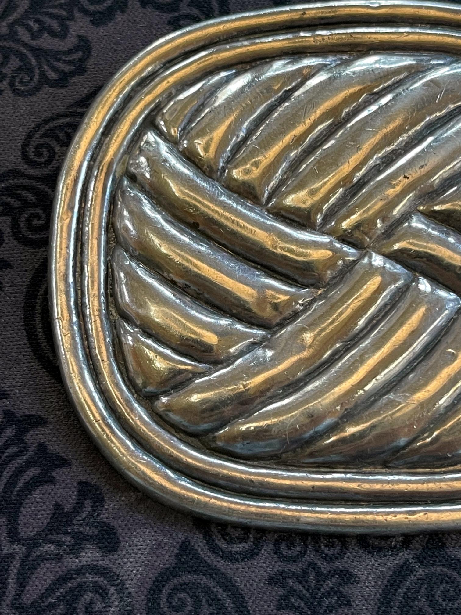 mexican silver brooch