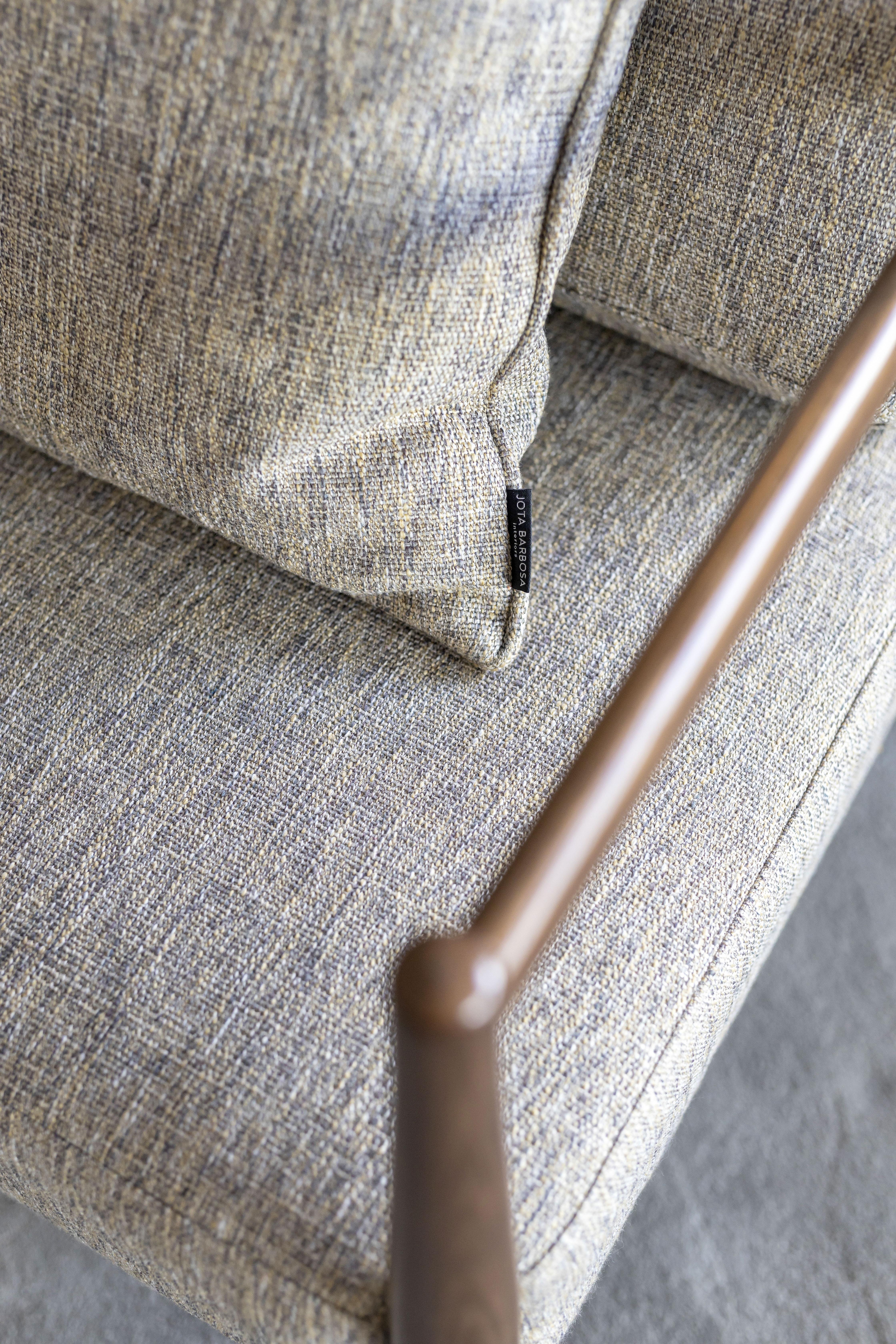 Moderner Miami-Sessel aus Nussbaumholz und Textil, handgefertigt von Stylish Club im Angebot 5