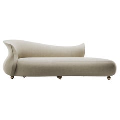 Modern Mid Century Organic Curved Amphora Couch Prolonged