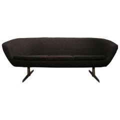 Modern Midcentury Overman Sweden Curved Sofa