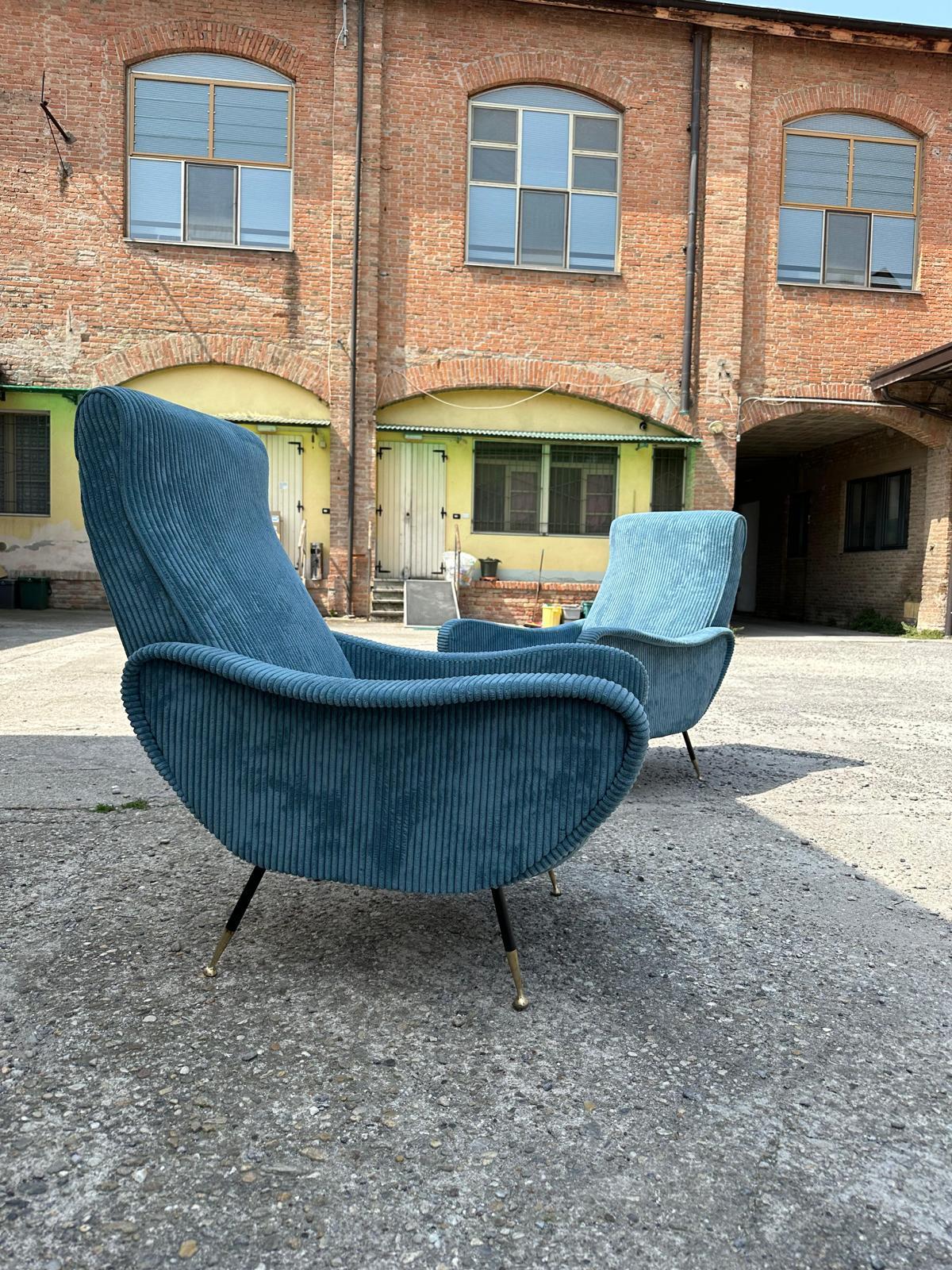 Mid-Century Modern Modern-mid century, set of 2 italian armchairs from the 50s-60s