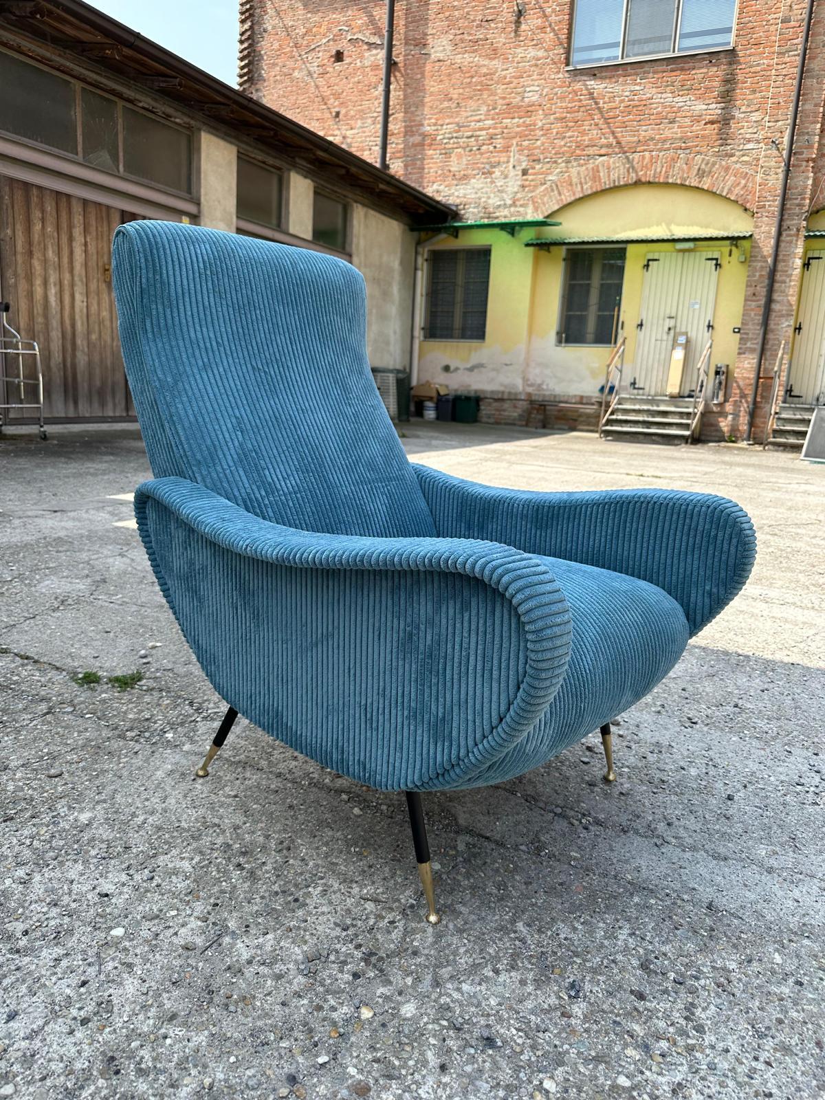 Italian Modern-mid century, set of 2 italian armchairs from the 50s-60s