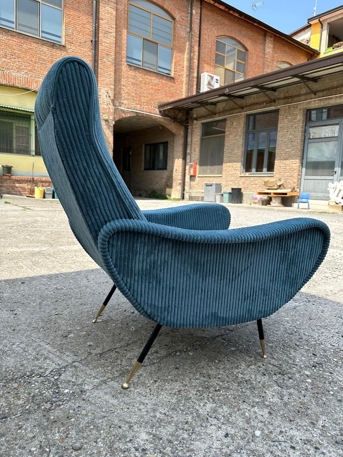 Modern-mid century, set of 2 italian armchairs from the 50s-60s In Good Condition In Milan, IT