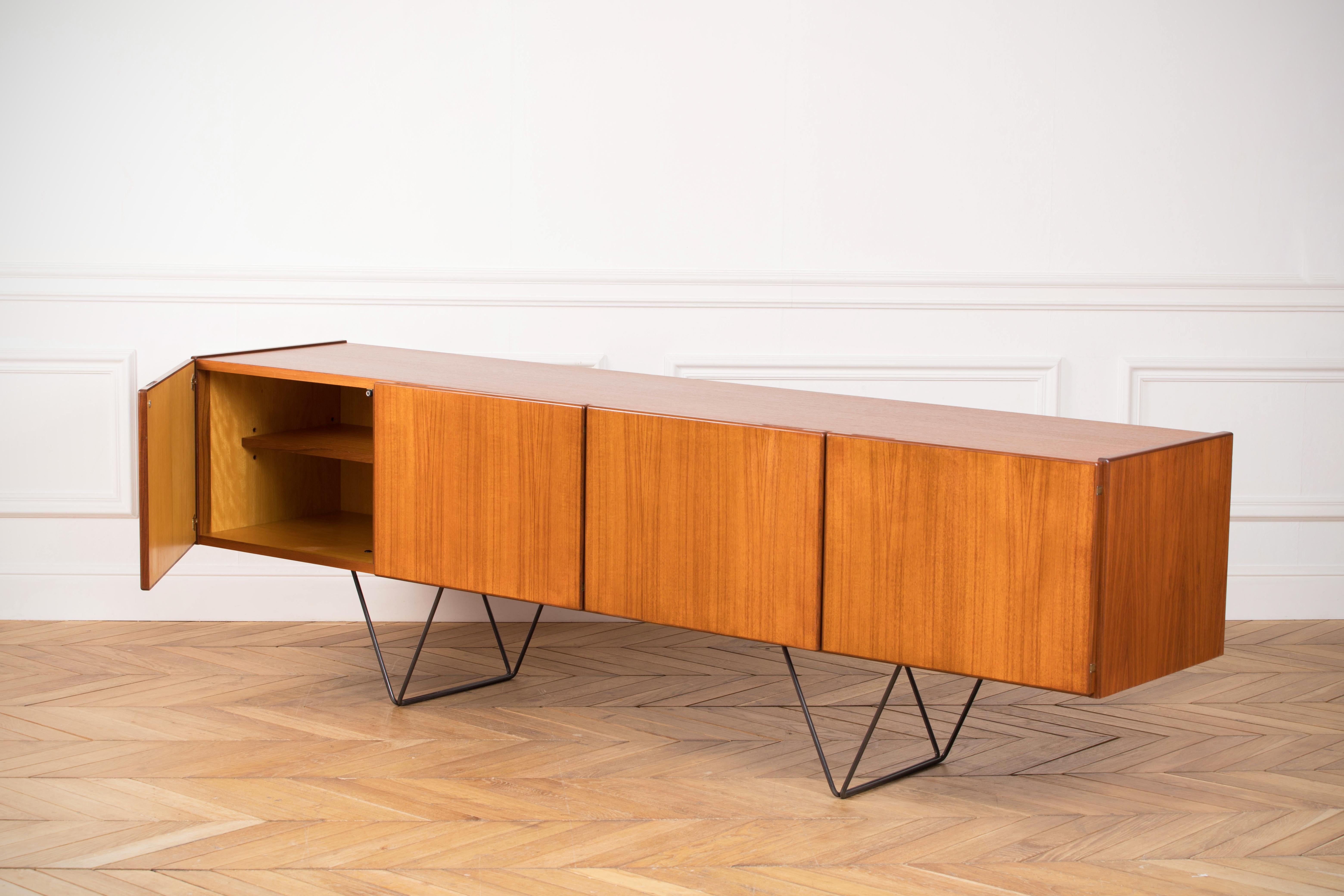 German Large Modern Midcentury Sideboard Minimal Design