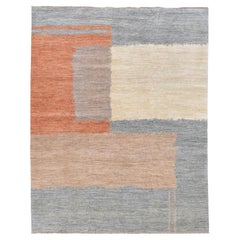 Modern Mid Century Wool Rug 8'1''x10'3''