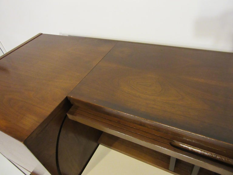 Modern Midcentury Roll Top Desk Office At 1stdibs