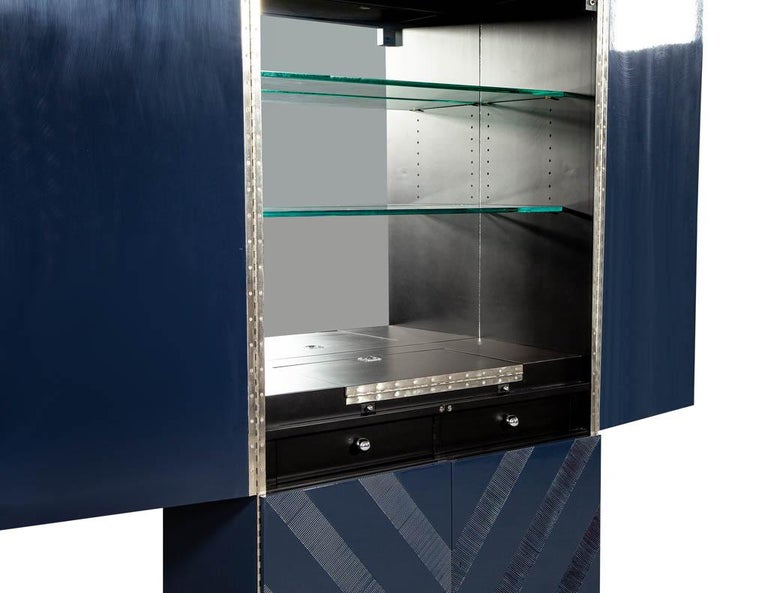 Modern Midnight Blue Bar at 1stDibs blue bar