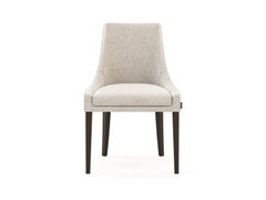 Modern Milan Chair Made with Oak, Leather and Textile, Handmade by Stylish Club