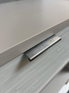 Modern Milano 1-Drawer Nightstand - Misty Grey Lacquer by Ercole Home