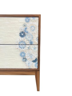 Table de chevet Modernity Blossom en noyer par The Moderns Home