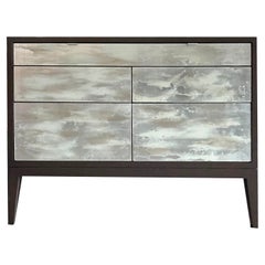 Cómoda moderna Milano Mystic de 6 cajones con roble Earl Grey by Ercole Home