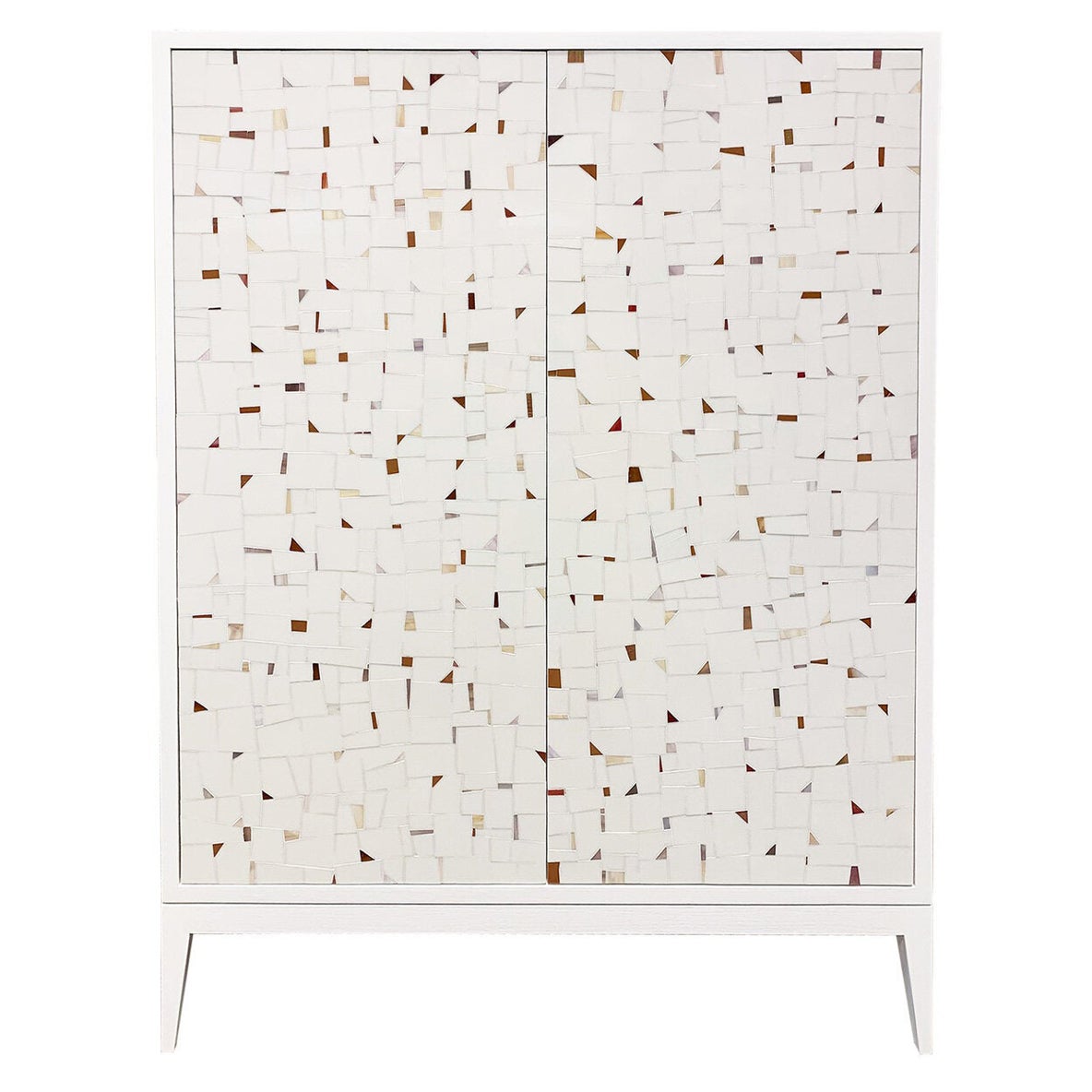 Mueble Bar Seco Moderno Milano Terrazzo 2 Puertas Lacado Marfil by Ercole Home
