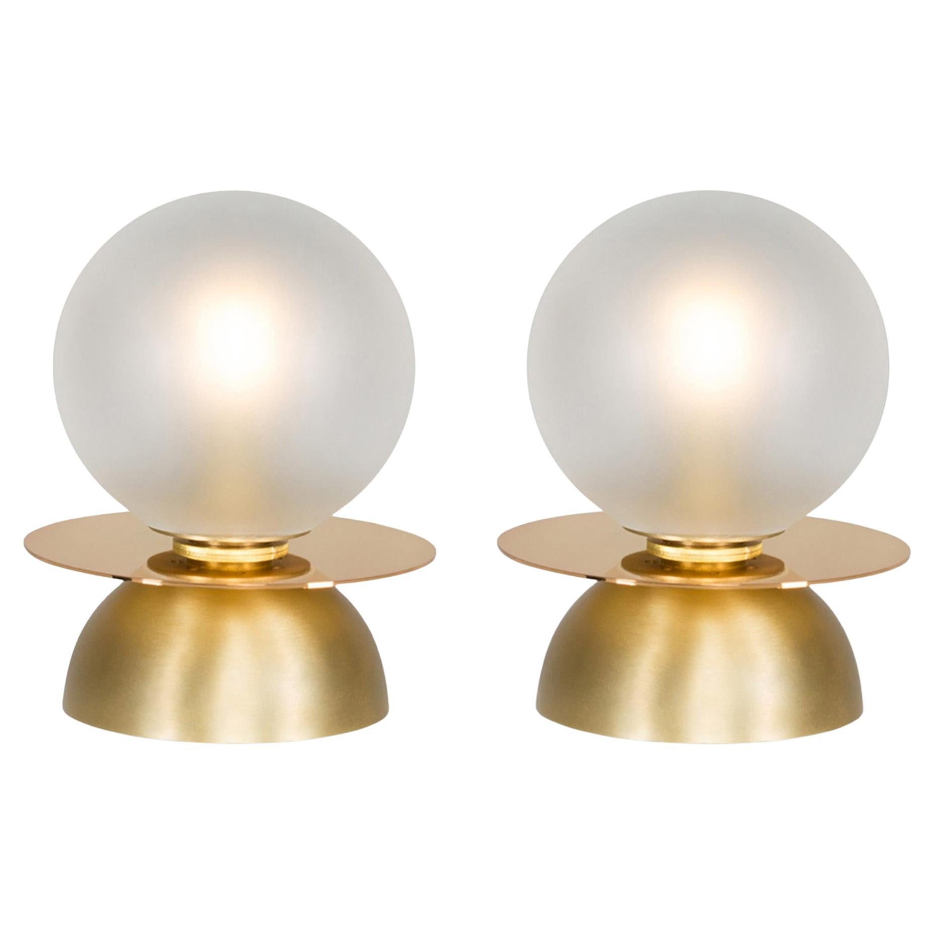 Modern Mill Table Lamp, Brushed Brass, Handmade in Portugal by Greenapple