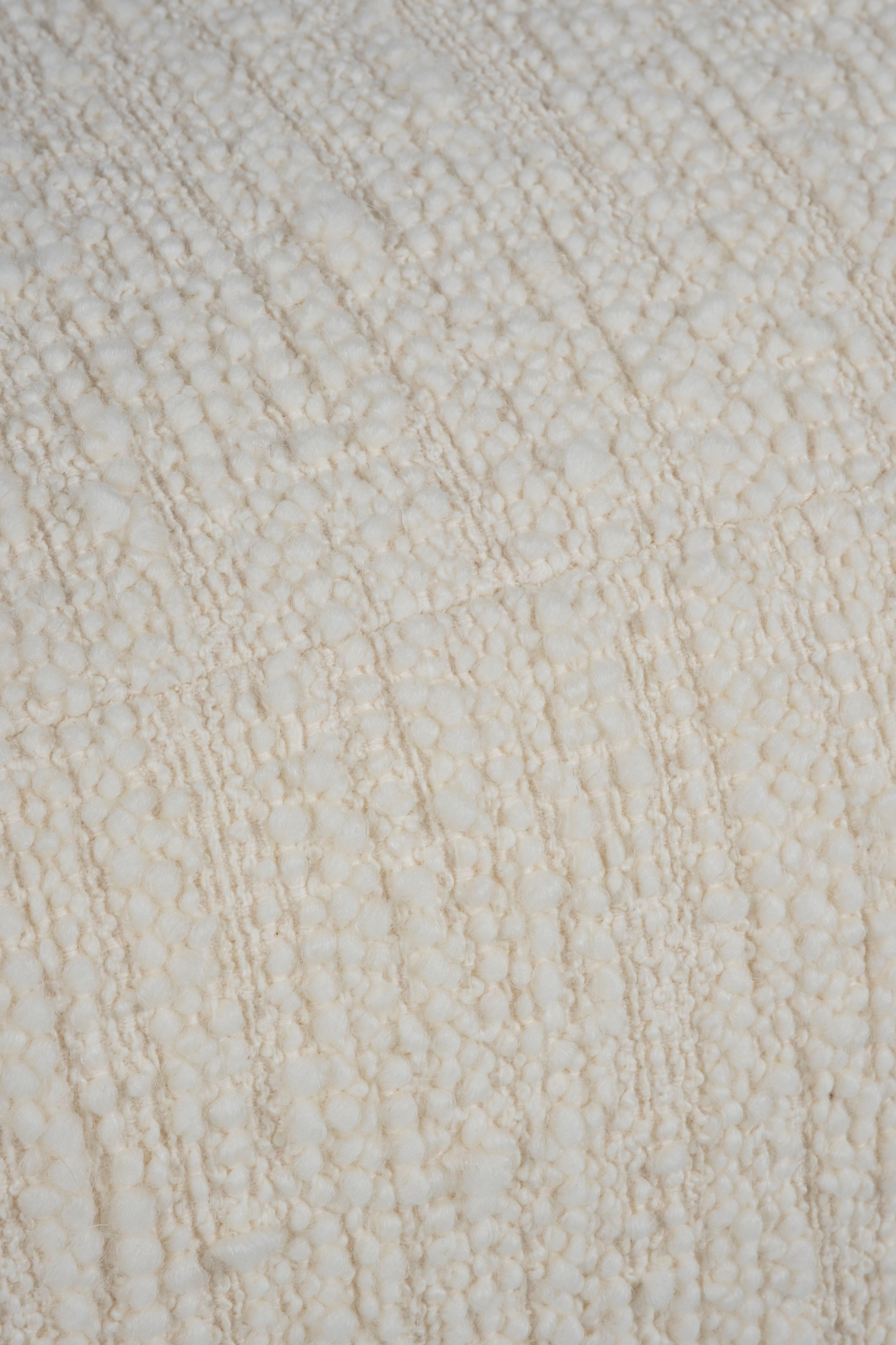 Modern Minho Day Bed, Bouclé Fabric, Oak Root, Handmade Portugal by Greenapple For Sale 7