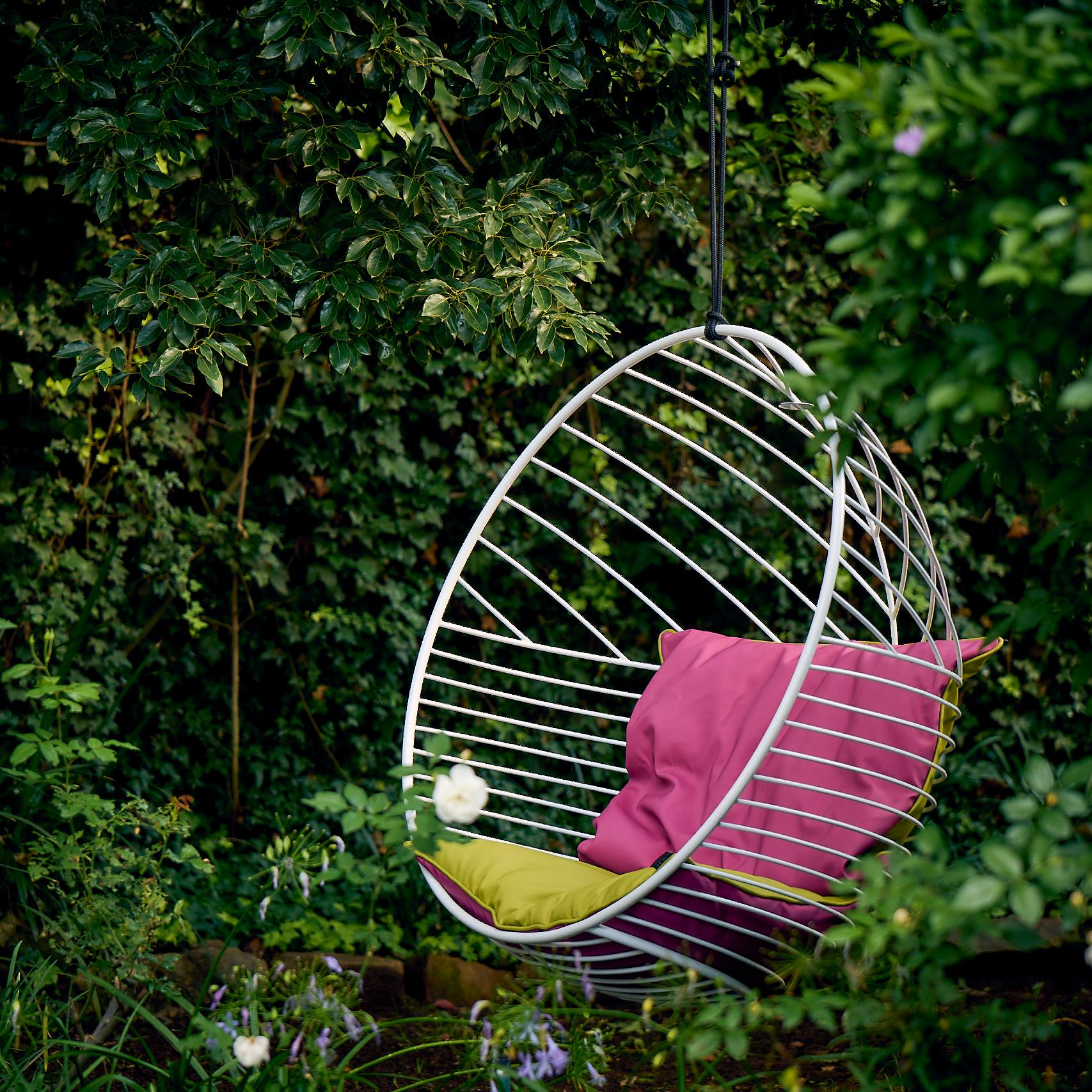 Contemporary Modern, Minimal Indoor Swing made from Sturdy Steel and Powdercoated For Sale
