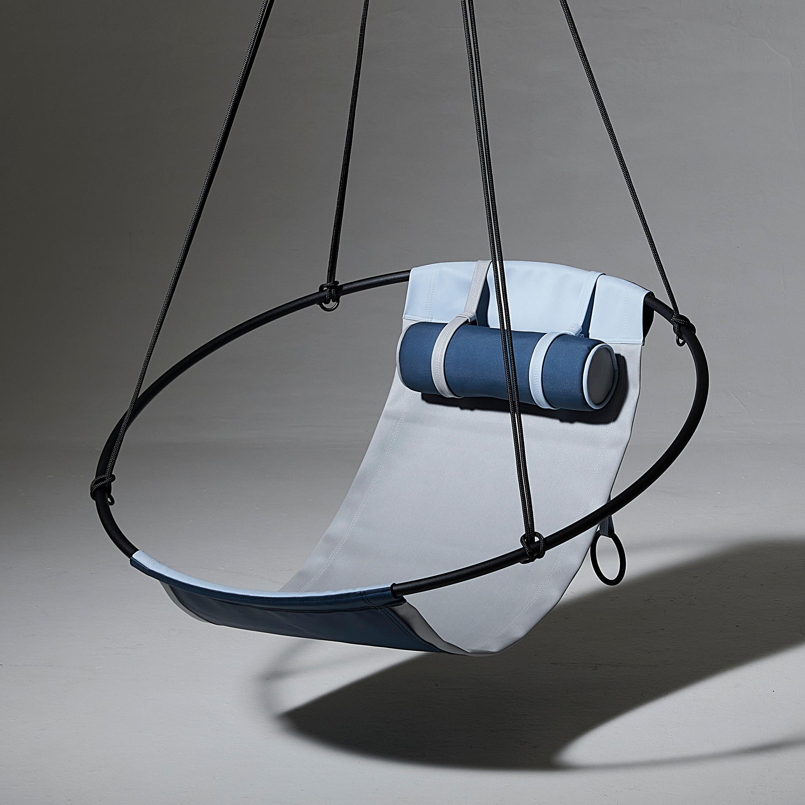 Modern Minimal Outdoor Sling by Studio Stirling in Blues For Sale 2