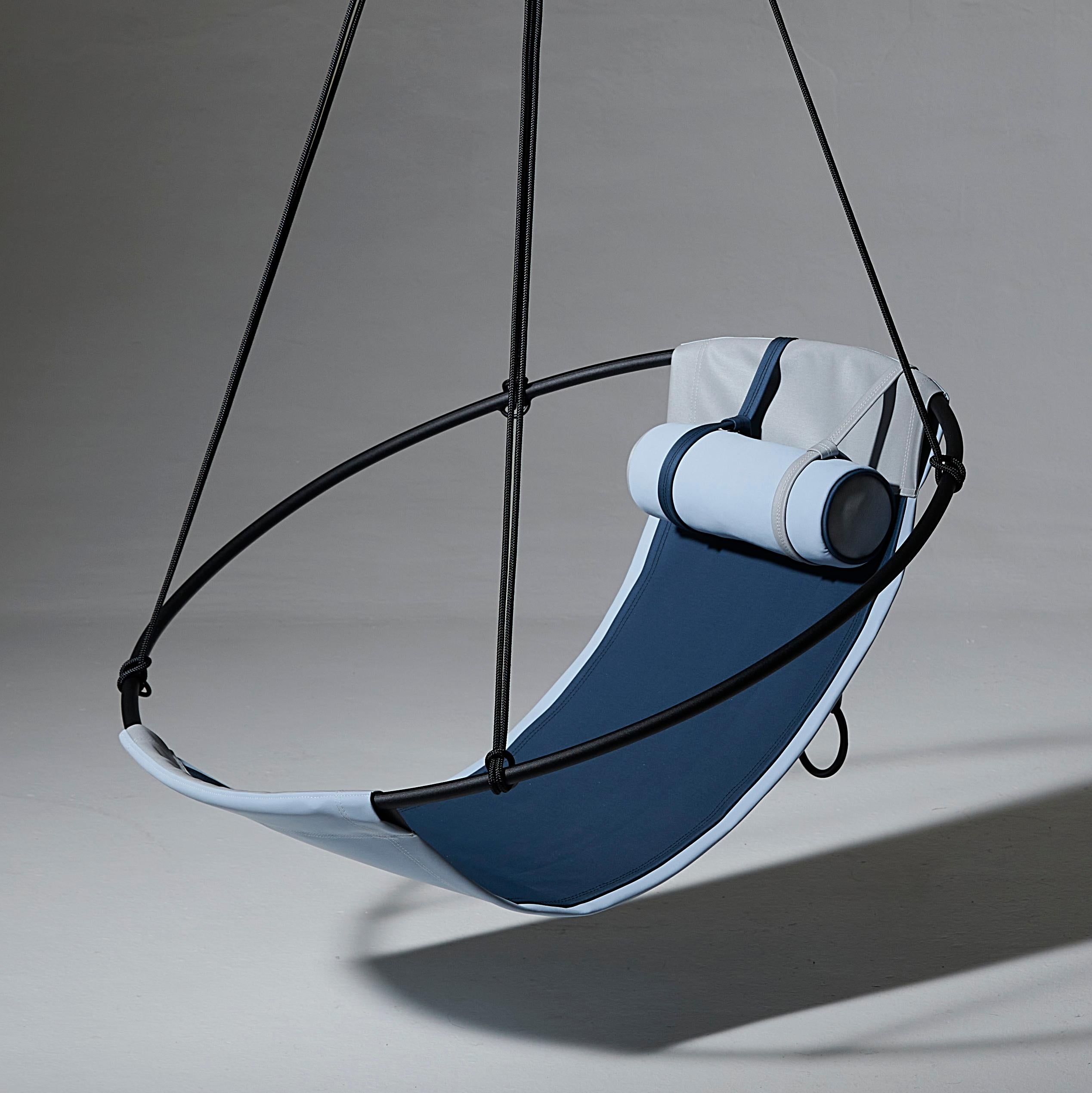 Modern Minimal Outdoor Sling by Studio Stirling in Blues For Sale 4