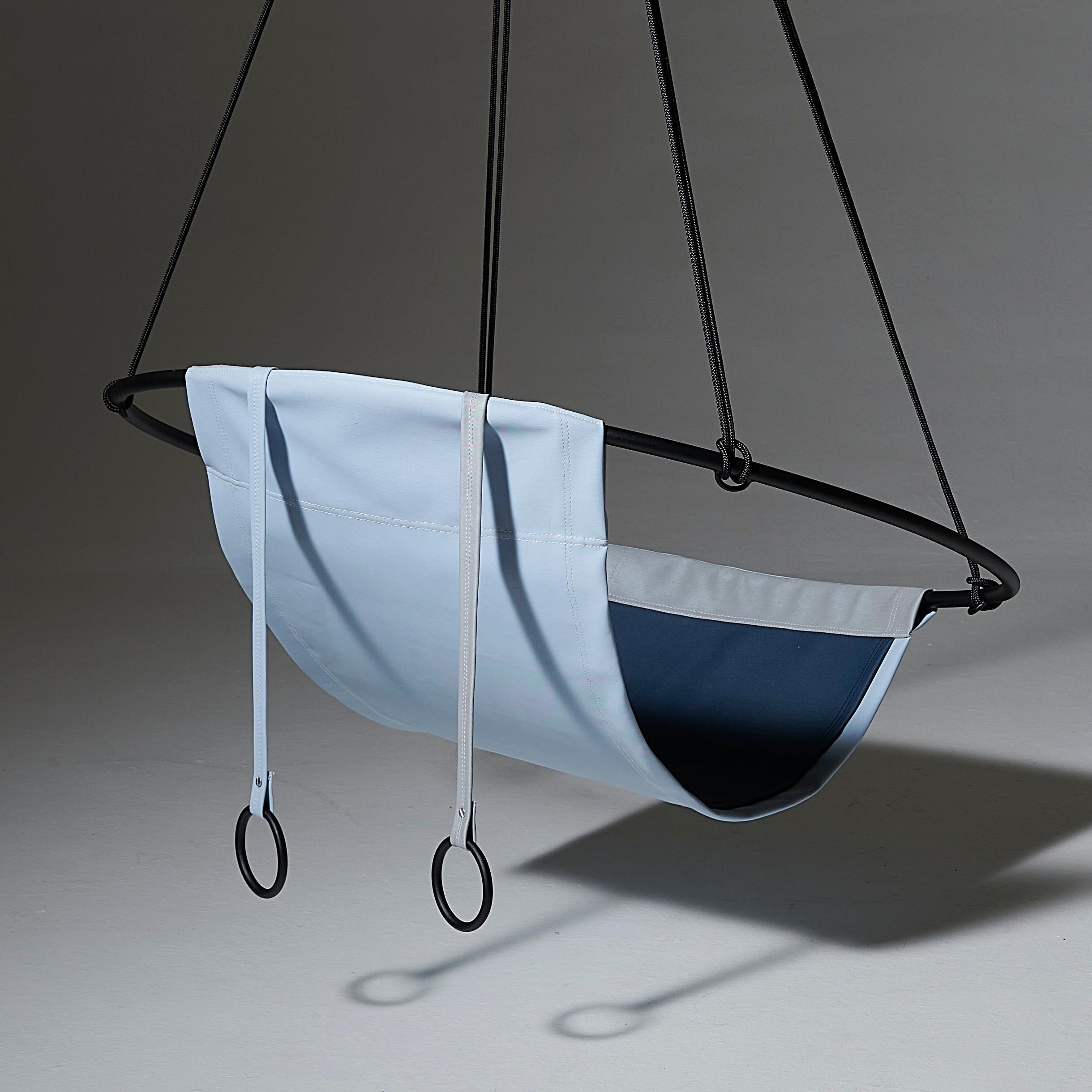 Hand-Crafted Modern Minimal Outdoor Sling by Studio Stirling in Blues For Sale