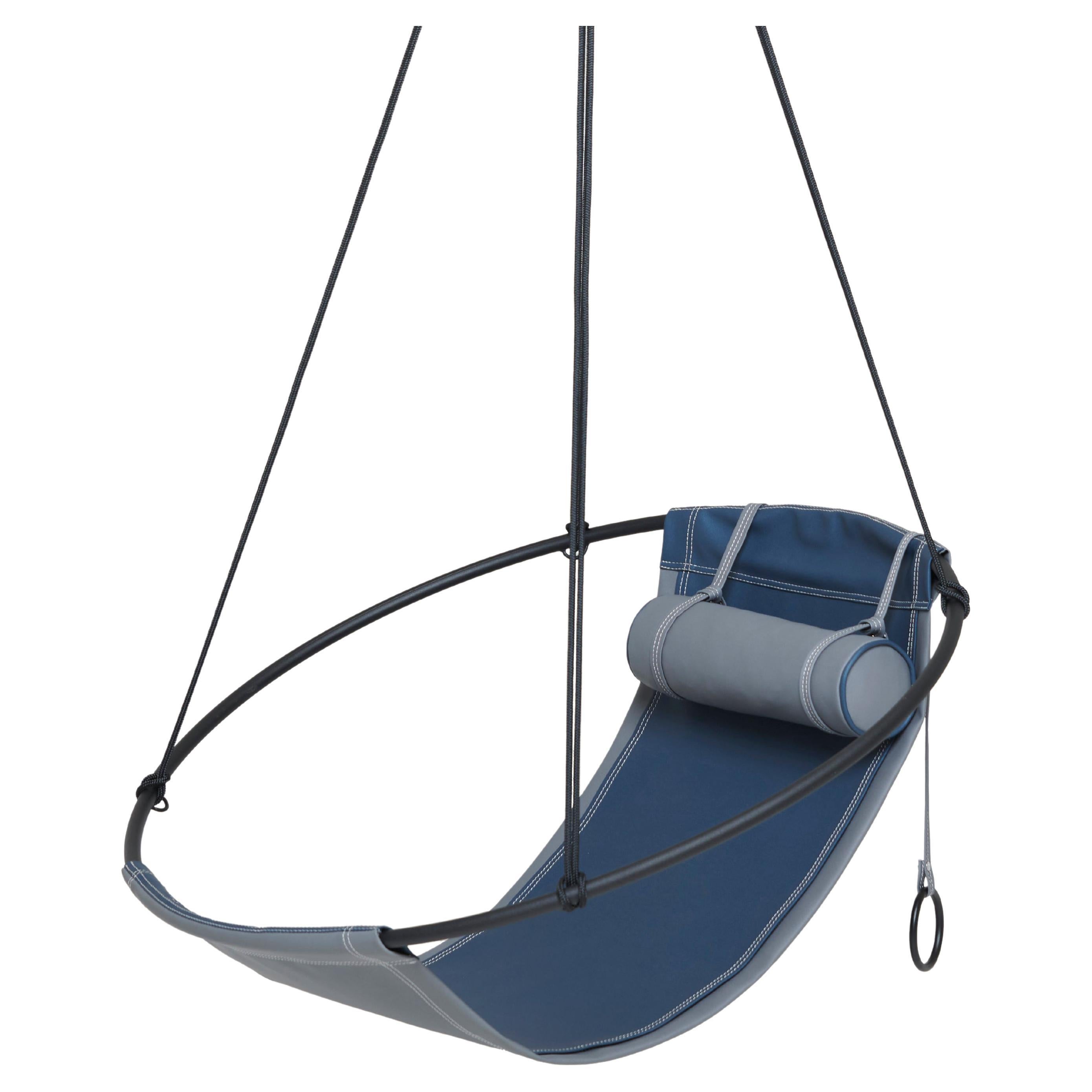 Modern Minimal Outdoor Sling by Studio Stirling in Blues For Sale