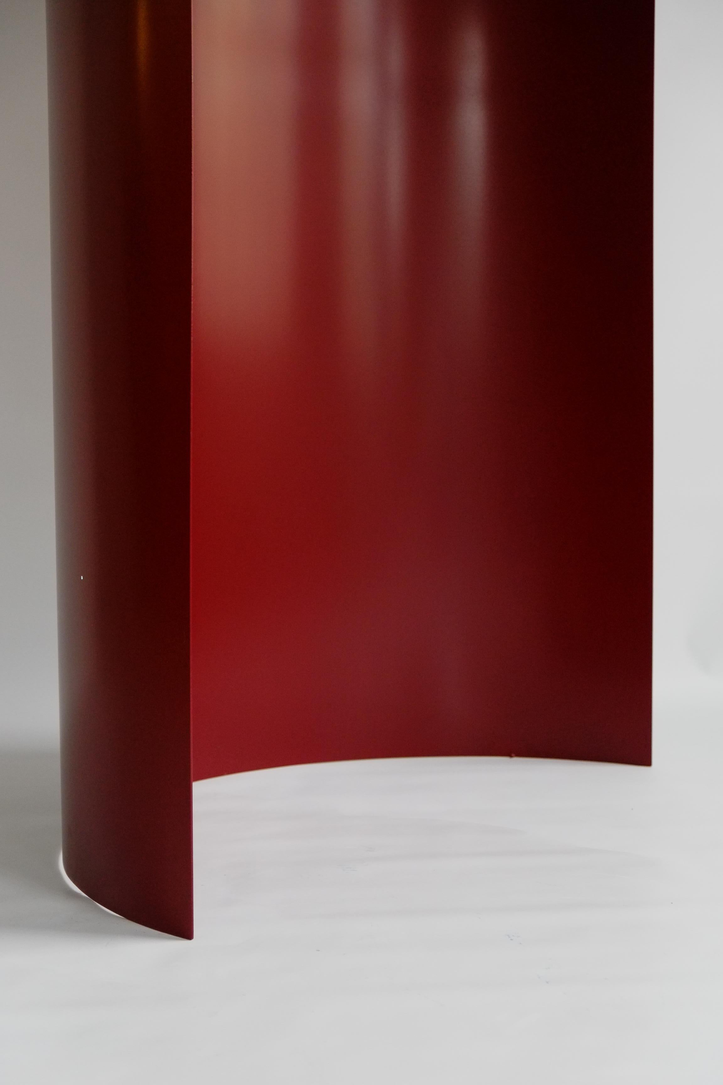 Aluminum Modern Minimal Privacy Screen / Room Divider in Sky Blue / Indoor Outdoor For Sale