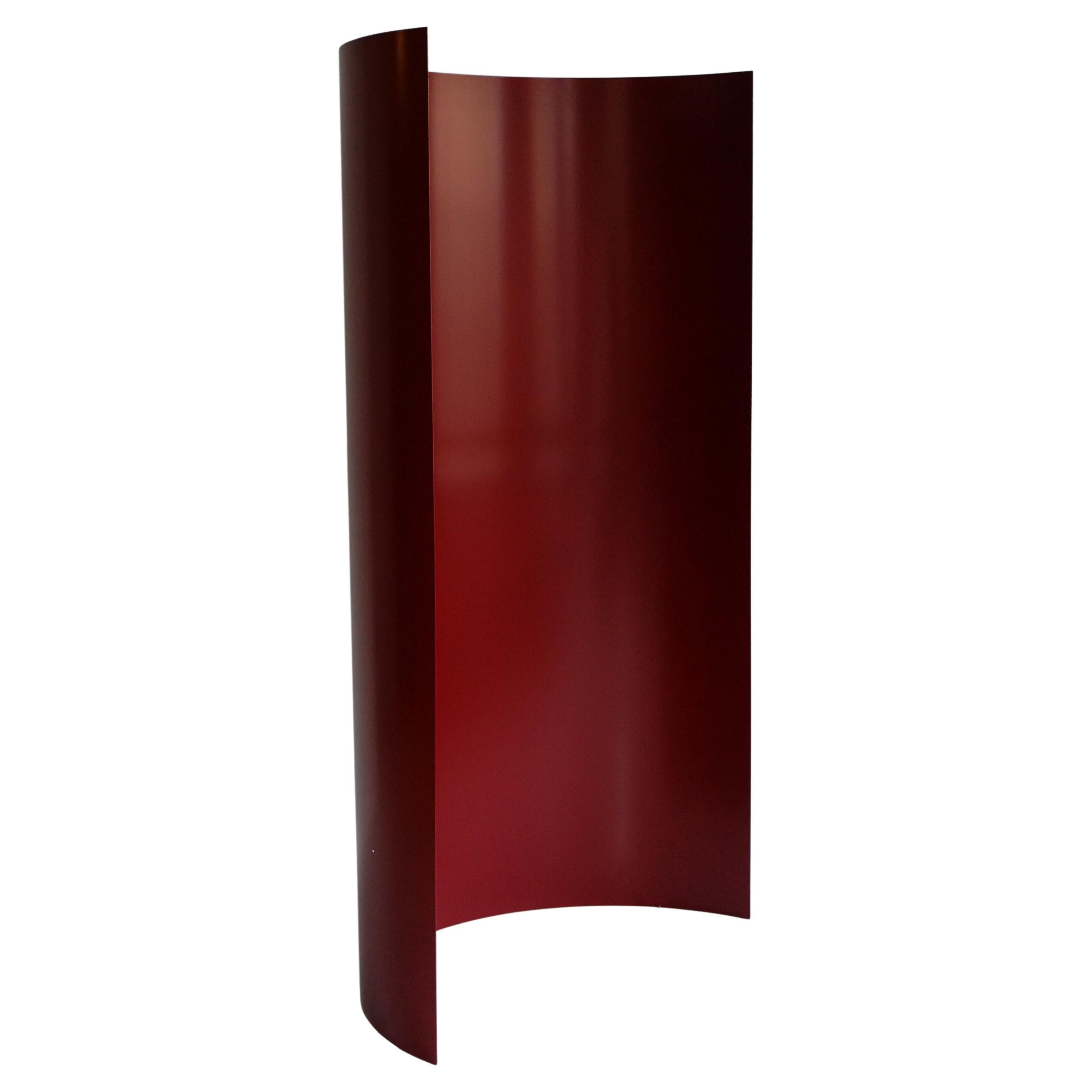 Modern Minimal Room Divider Dressing Room Privacy Screen in Burgandy