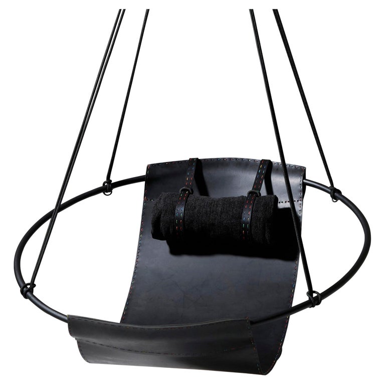 Pride Sling - Minimal Modern Sling Chair Handstitched by LGBTQ+ Craftsperson For Sale