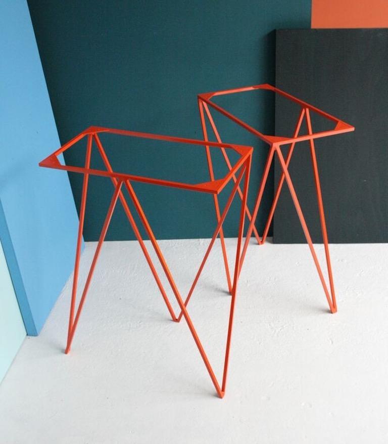 Modern Steel Trestle Legs in 13 Colors Trestle Table Legs by &New For