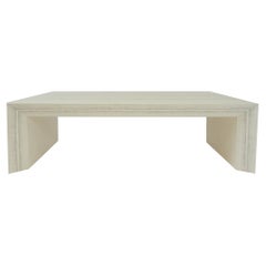 Modern Minimalist Beveled Coffee Table