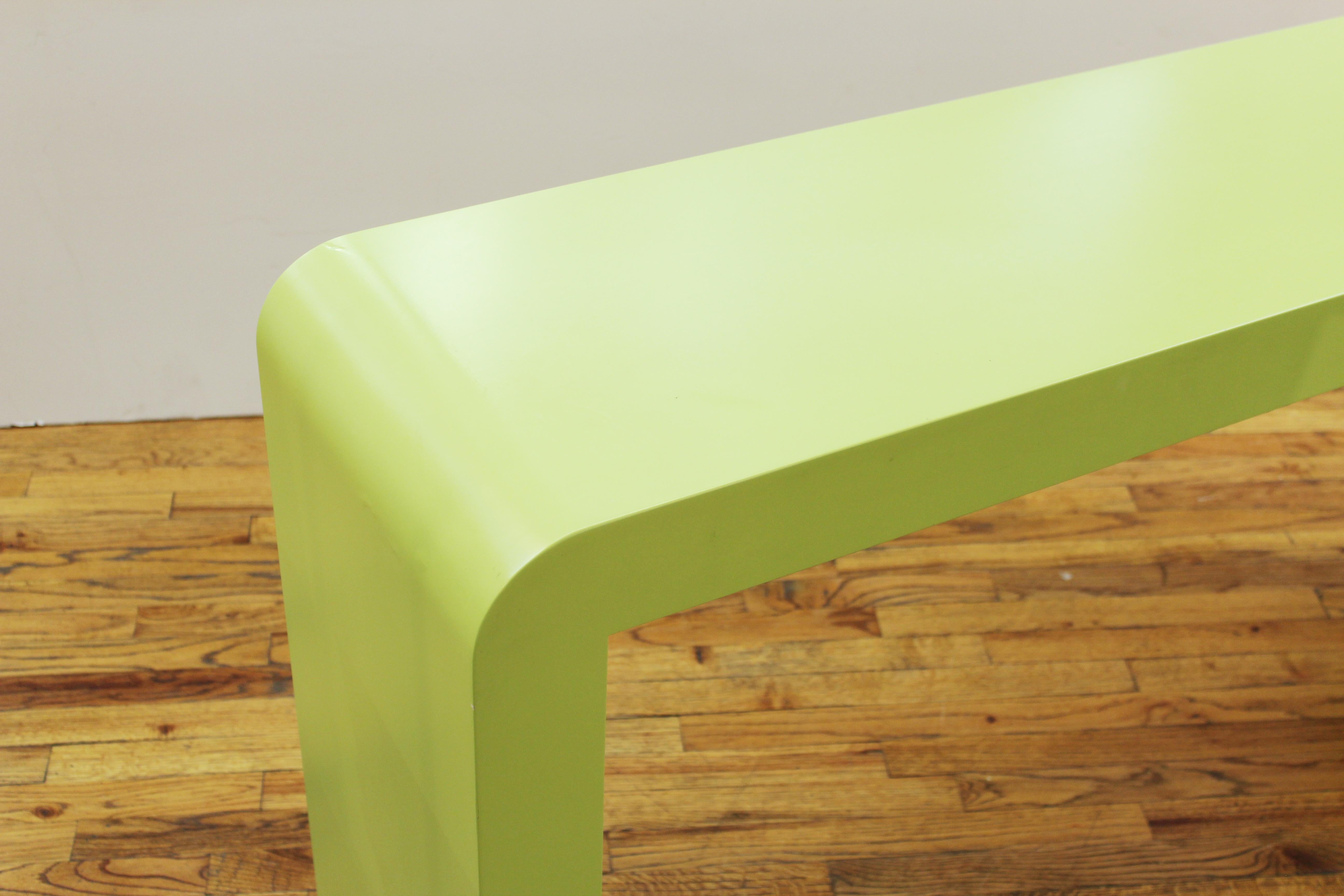 Unknown Modern Minimalist Green Waterfall Console