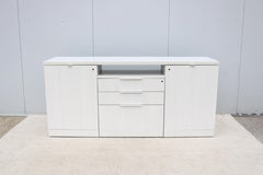 Modern Minimalist Knoll Reff Profiles Classic Credenza Sideboard in Whitened Ash