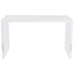 Modern Minimalist Lucite Writing Table Desk