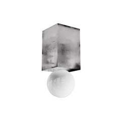 Modern Minimalist Metalic Ceiling Lamp Geometric Shape Silver Leaf