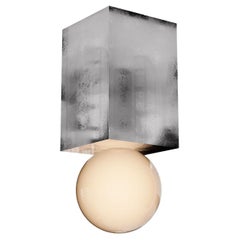 Plafonnier moderne minimaliste de forme géométrique feuille d'argent