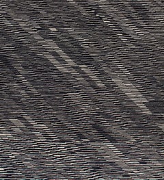 Moderner moderner minimalistischer Flachgewebe-Teppich im Mid-Century-Stil
