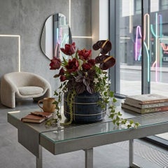 Vase en céramique minimaliste moderne en forme de sphère - Décoration d'intérieur