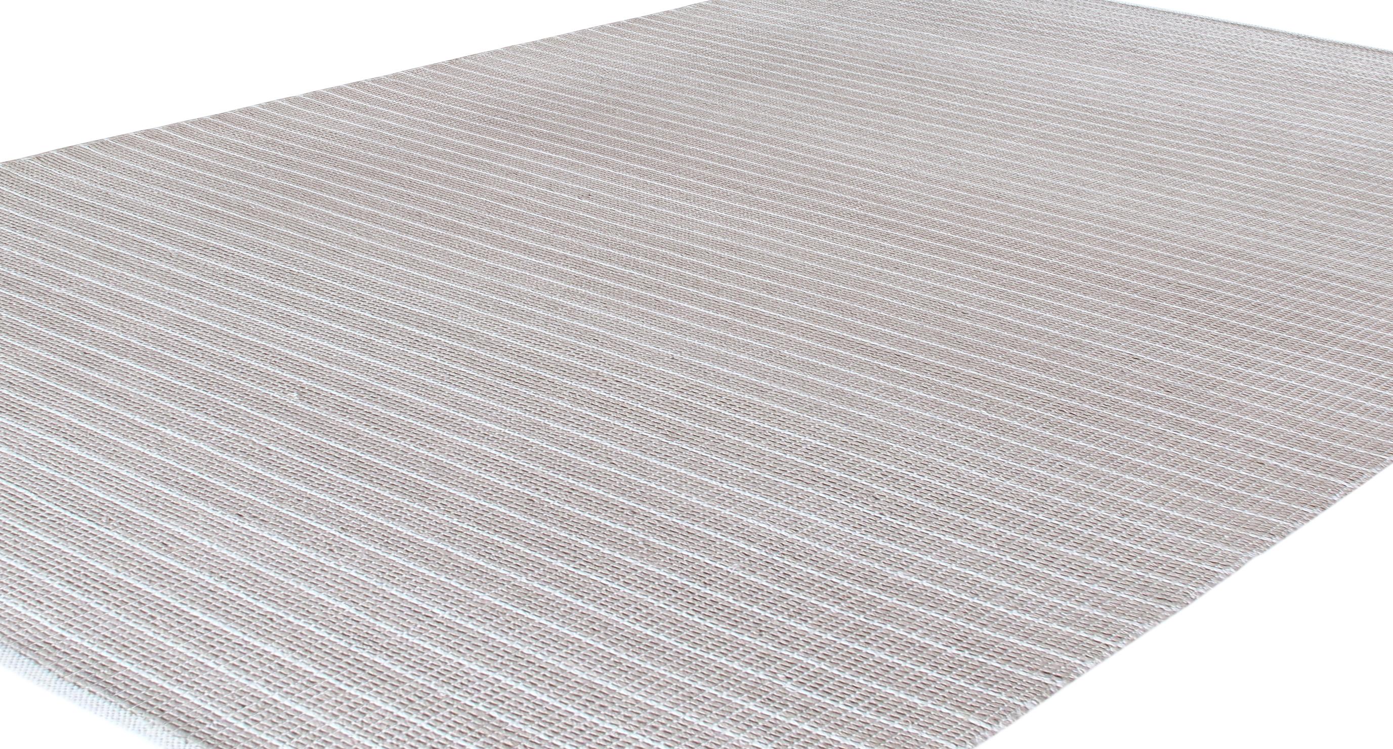 Moderner, minimalistischer Teppich aus neuseeländischer Merinowolle - neutrale, ruhige Palette (Indisch) im Angebot