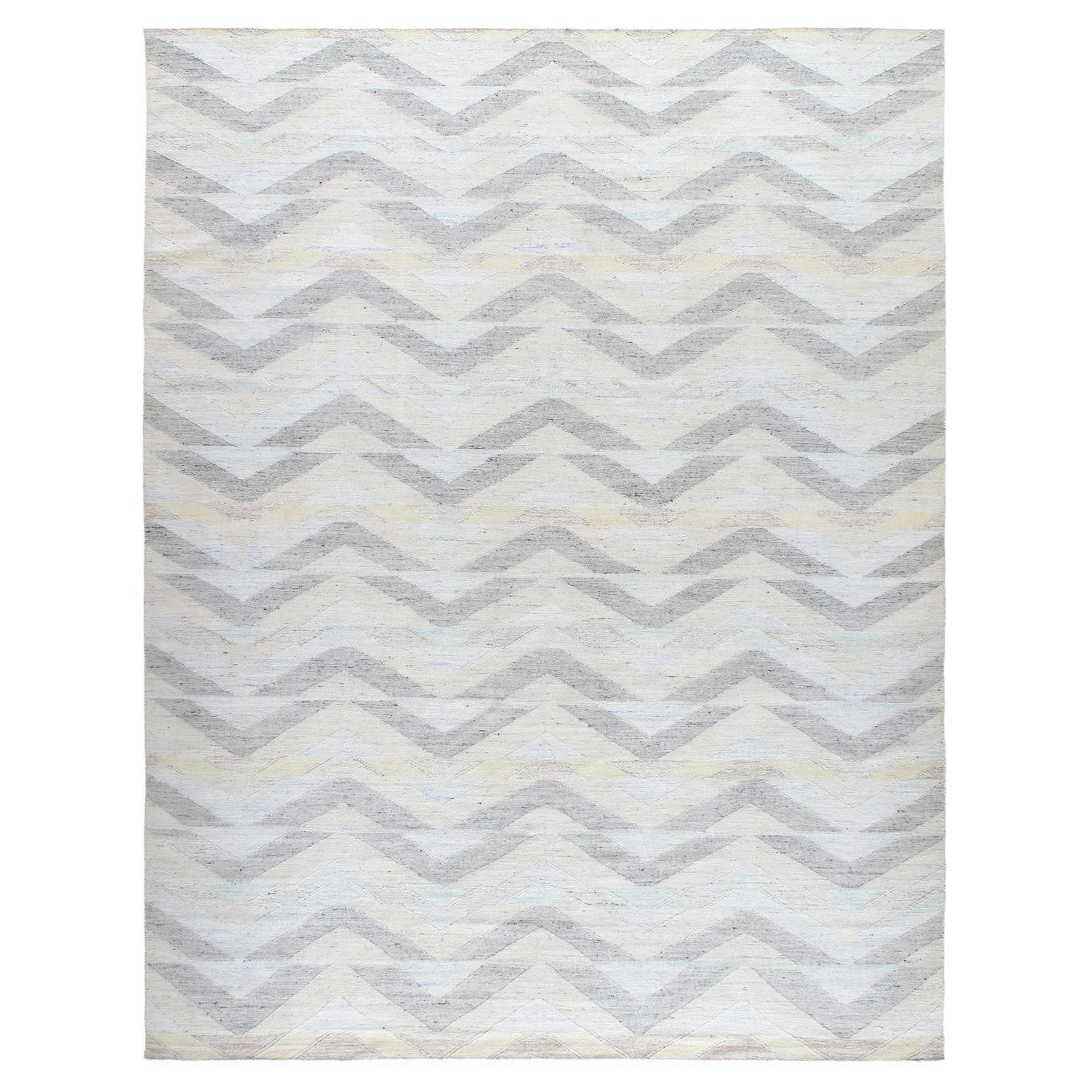 Moderner moderner minimalistischer Teppich im skandinavischen Stil