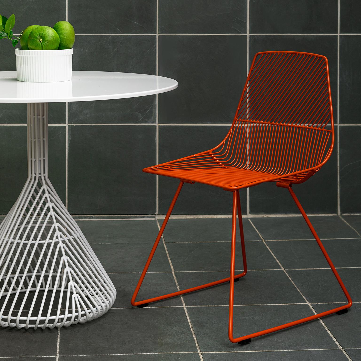Unknown Modern Minimalist Side Chair, Ethel Chair in Orange by Bend Goods